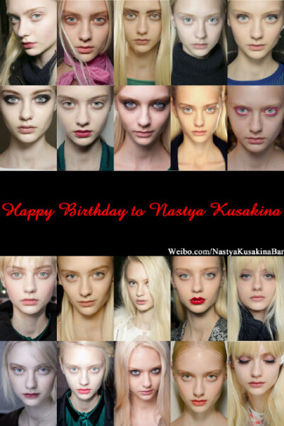 #Happy Birthday to Nastya Kusakina# 2012年Raf Simons在Jil Sander的告别秀上,Nastya担任开场模特,让人一下子就记住这张来自俄罗斯的娃娃脸.出道三年的时间里,Nastya少了一份青涩,多了一份从容,静静地绽放着自己的…