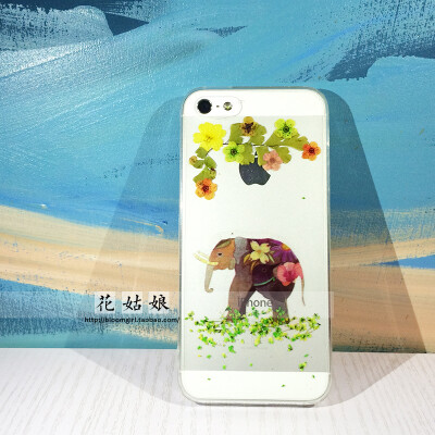 独家原创手作干花永生花手机壳高级定制苹果iPhone5s6p 象之谜踪