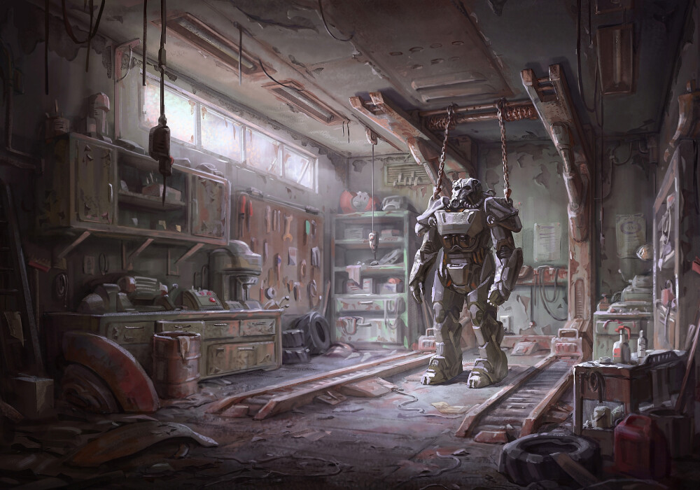 [概念设计] 游戏《辐射4》 概念艺术 - Fallout 4 Exclusive Concept Art——织梦网