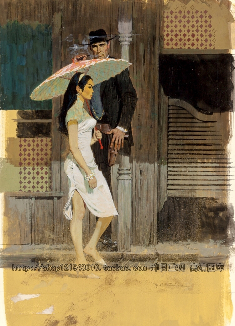 美国插画大师集 007海报宣传画 麦金尼斯 Robert Edward McGinnis