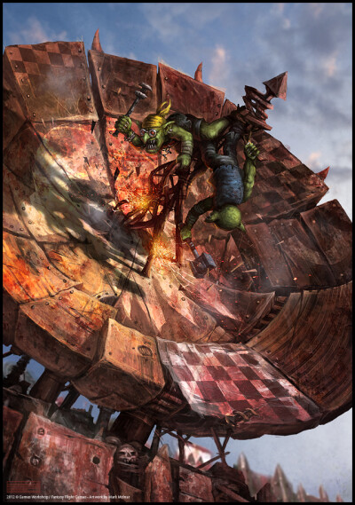游戏《战锤》插图欣赏 - Warhammer 40k Illustrations——织梦网