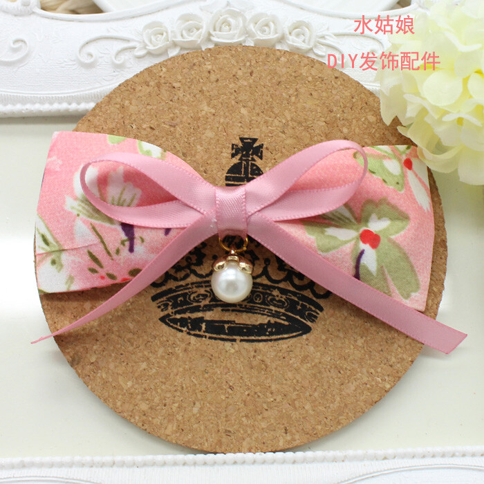 4cm宽 夏日新品 超美印花布带布条 压条 diy蝴蝶结发饰头饰材料