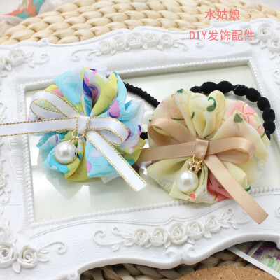 6cm宽 夏季新品 超仙超美雪纺布条 布带 印花 diy版手工发饰花朵