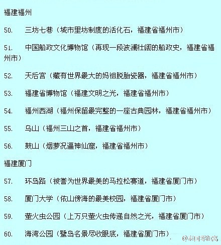 【2015最新版全国各省市免费景点】全国免费景点从99个增到198个，以后到哪里都不怕找不到地方玩了。喜欢旅行的火速mark！