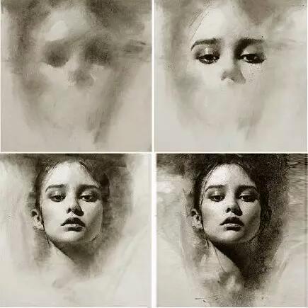 Casey Baugh 美国 80后帅小伙迷恋人物素描（带步骤)