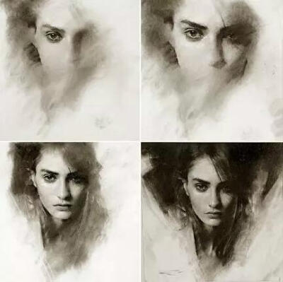 Casey Baugh 美国 80后帅小伙迷恋人物素描（带步骤)