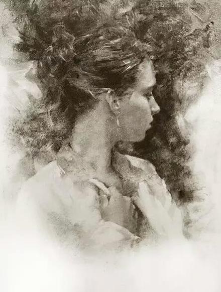 Casey Baugh 美国 80后帅小伙迷恋人物素描（带步骤)