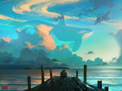 云与海 | 插画师 Artyom（RHADS）作品