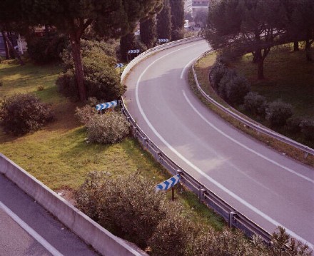 Photo by Christophe Rihet. Roads where died Albert Camus, Coluche, Françoise Dorléac, Grace Kelly, Helmut Newton, Jackson Pollock, James Dean, Jean Seberg and Notorious Big.