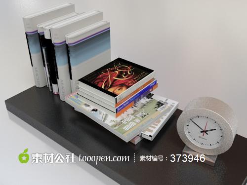 书本杂志闹钟3D模型下载