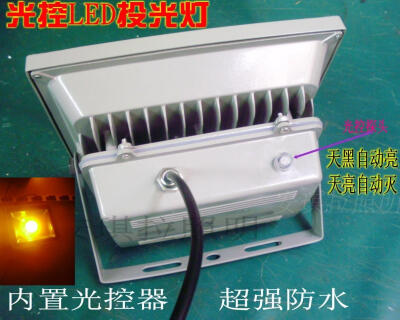 LED投光灯投射灯20w户外广告灯30w50w泛光路灯 光控灯