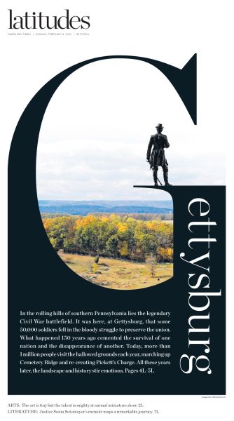 Latitudes Gettysburg cover, This gives me a great idea for an assignment!!!