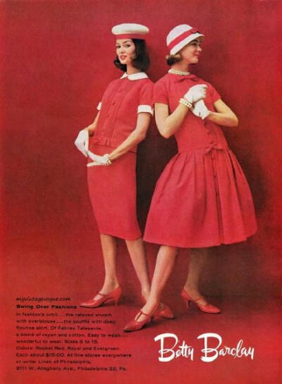 关于50.60年代的广告画报。