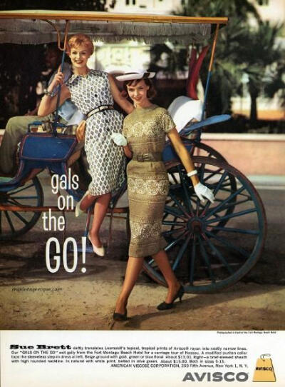 关于50.60年代的广告画报。