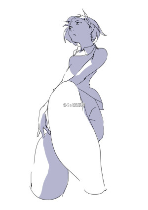 绘师toshi的光影绘制。 教你从不同角度的光源画出不同光影效果~