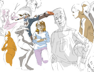 画师 leseanthomas 人物素描、光影、形体练习