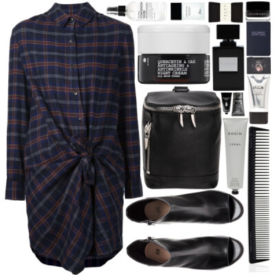 A fashion look from August 2015 featuring Thakoon Addition, Falke and H&amp;amp;M. Browse and shop related looks.