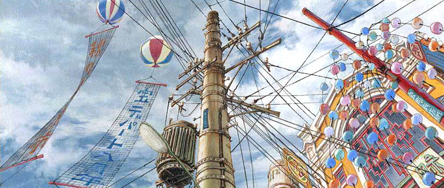 漫画大师松本大洋动画作品《Tekkonkinkreet（恶童）》 里的场景设计