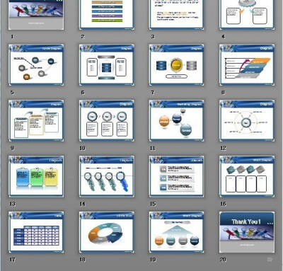 蓝色医学检验量杯图表箭头PPT模版www.2ppt.cn