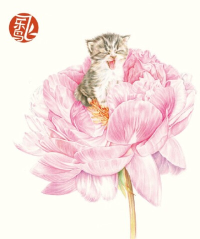 #飞乐鸟作品#《莳花绘-花猫》——钟声敲响的零点、阳光正美的午后，晚风扫过落叶的傍晚，在不同的时间里，这些机灵的猫咪小家伙们都按耐不住自由的灵魂，要与自然中美丽的花朵共舞，在花间玩耍、休憩。当至美的莳花…