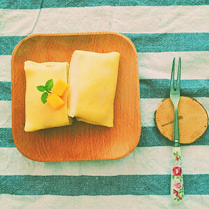 芒果班戟 榴莲班戟  纯天然无添加手工糕点  铁塔动物淡奶油班戟