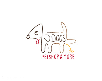 4DOGS宠物店——logoyuan.com