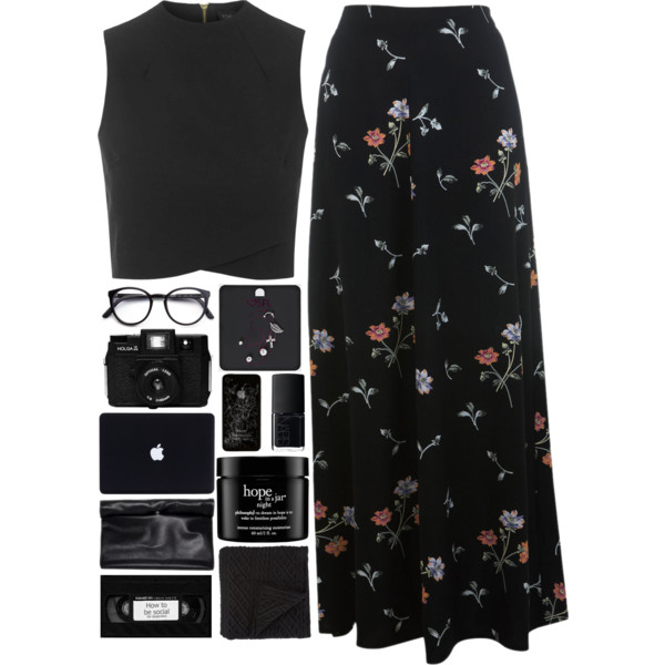 A fashion look from September 2015 featuring black shirt, Miss Selfridge and black purse. Browse and shop related looks.