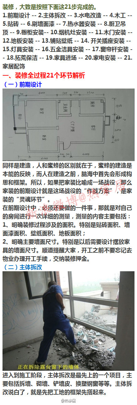 21个环节解析装修全过程！看过再装~