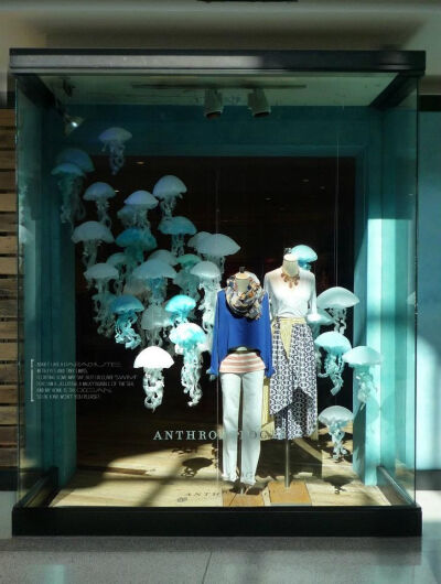 Anthropologie window display: