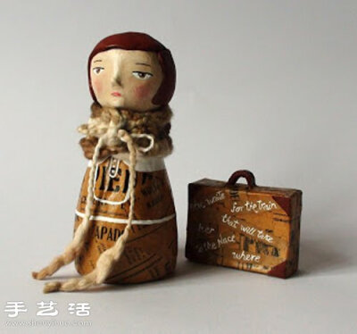 阿根廷陶土艺术家的各色小人手工艺品 - www.shouyihuo.com