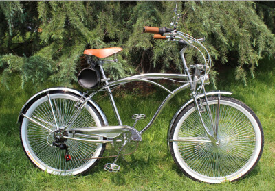 26寸24寸复古自行车 变速电镀银沙滩车 日本车海滩车哈雷男女通勤