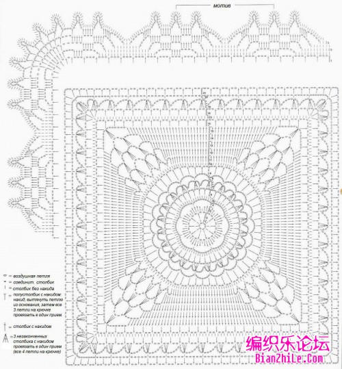 钩针床罩3 图解