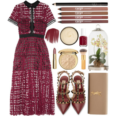 A fashion look from September 2015 featuring midi dress, pointy-toe pumps and accessories handbags. Browse and shop related looks.