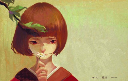 分享一组很有中国风感觉的意境唯美古风插画，每一张都犹如一首诗，画面感觉很不错哦，大爱这样的画风