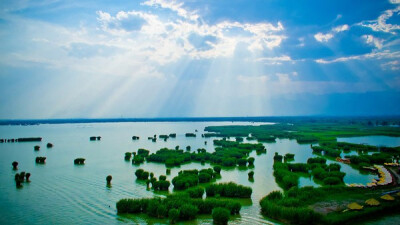 宁夏旅游景点-沙湖