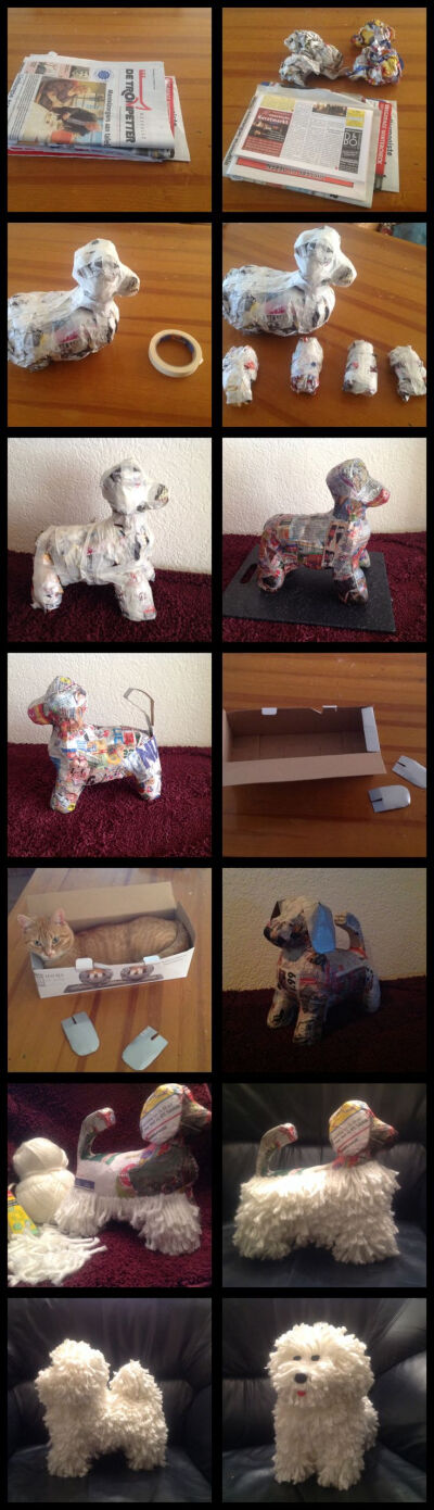 My paper mache dog: