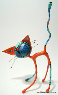 Wire paper mache abstract animals: