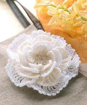 Rose free crochet Master Class tutorial and graph pattern: