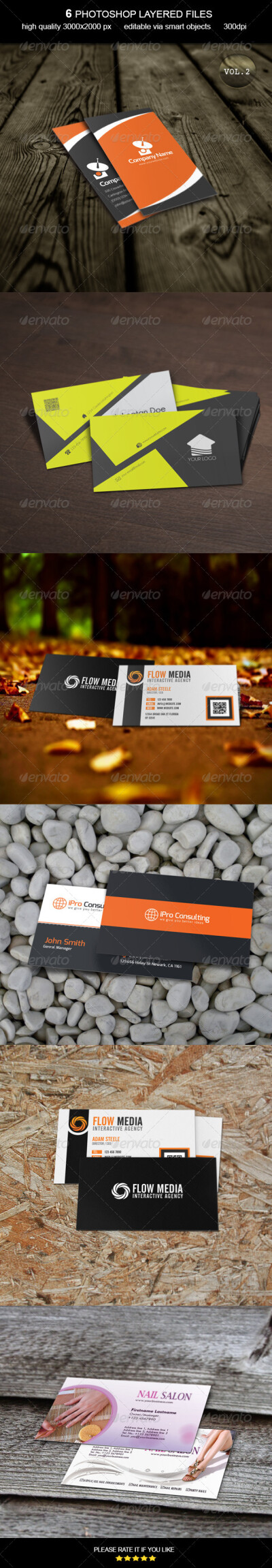 Business Card MockUp V10 名片设计展示模板提案贴图素材源文件