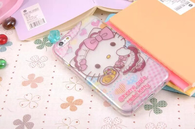 代购 hello kitty可爱KT凯蒂猫猫手机壳苹果6软胶 防摔iphone6plus外壳