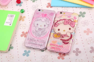 代购 hello kitty可爱KT凯蒂猫猫手机壳苹果6软胶 防摔iphone6plus外壳