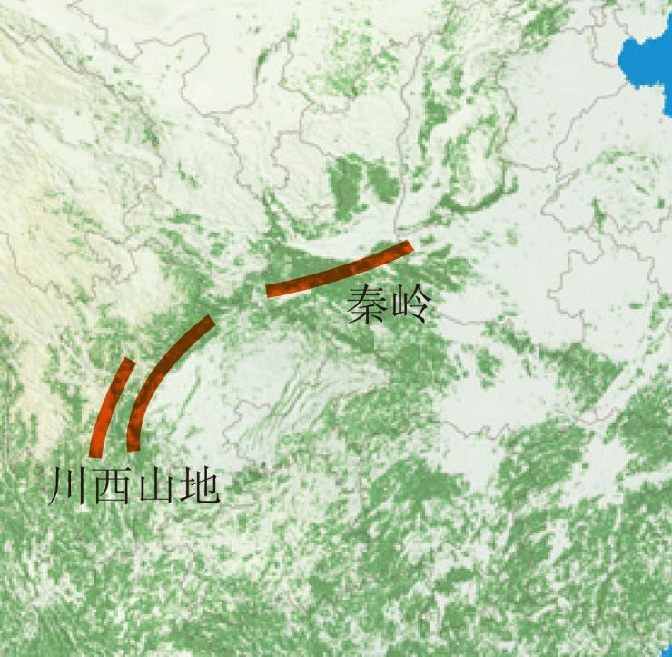 秦岭和川西的森林濒危兽类的隐居地 在四川西部的岷山、邛崃山和大小相岭等地，交通不便的深山峡谷让原始森林有幸得以保存，大熊猫、川金丝猴、羚牛等珍稀野生动物隐居林间，过着与世无争的生活。其实除了川西山地，陕西秦岭也是大熊猫、川金丝猴的重要栖息地，但是因为近几十年来人类活动的干扰，秦岭如今已经很难找到大面积的“完整森林”。