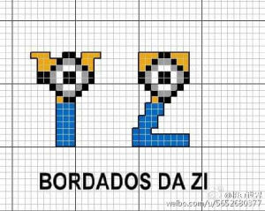 #拼豆# #拼豆图纸# #拼拼豆豆# 今天看了小黄人大眼萌，萌出血 看到了小黄人版的26个字母 图源见水印