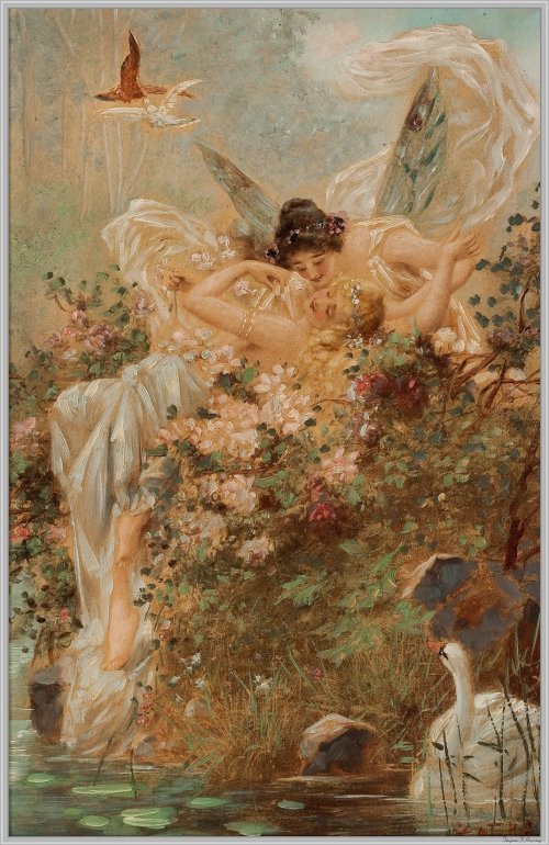 Hans Zatzka 古典主义艺术作品欣赏 艺术 绘画 神话 油画 古典主义