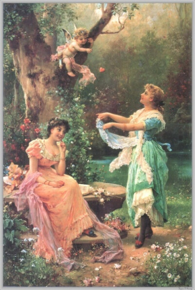 Hans Zatzka 古典主义艺术作品欣赏 艺术 绘画 神话 油画 古典主义