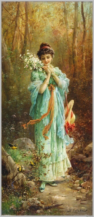 Hans Zatzka 古典主义艺术作品欣赏 艺术 绘画 神话 油画 古典主义