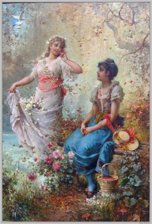 Hans Zatzka 古典主义艺术作品欣赏 艺术 绘画 神话 油画 古典主义