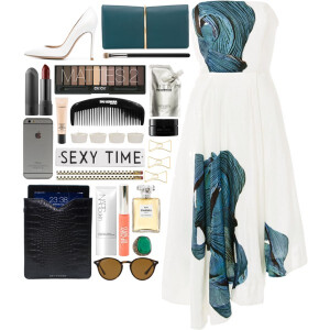 A fashion look from September 2015 featuring a line dress, white shoes and Nina Ricci. Browse and shop related looks.