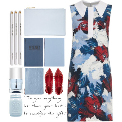 A fashion look from August 2015 featuring shirt-dress, ballet shoes and leather purse. Browse and shop related looks.