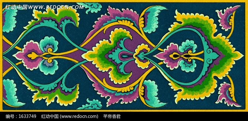 绚丽古典花纹图片